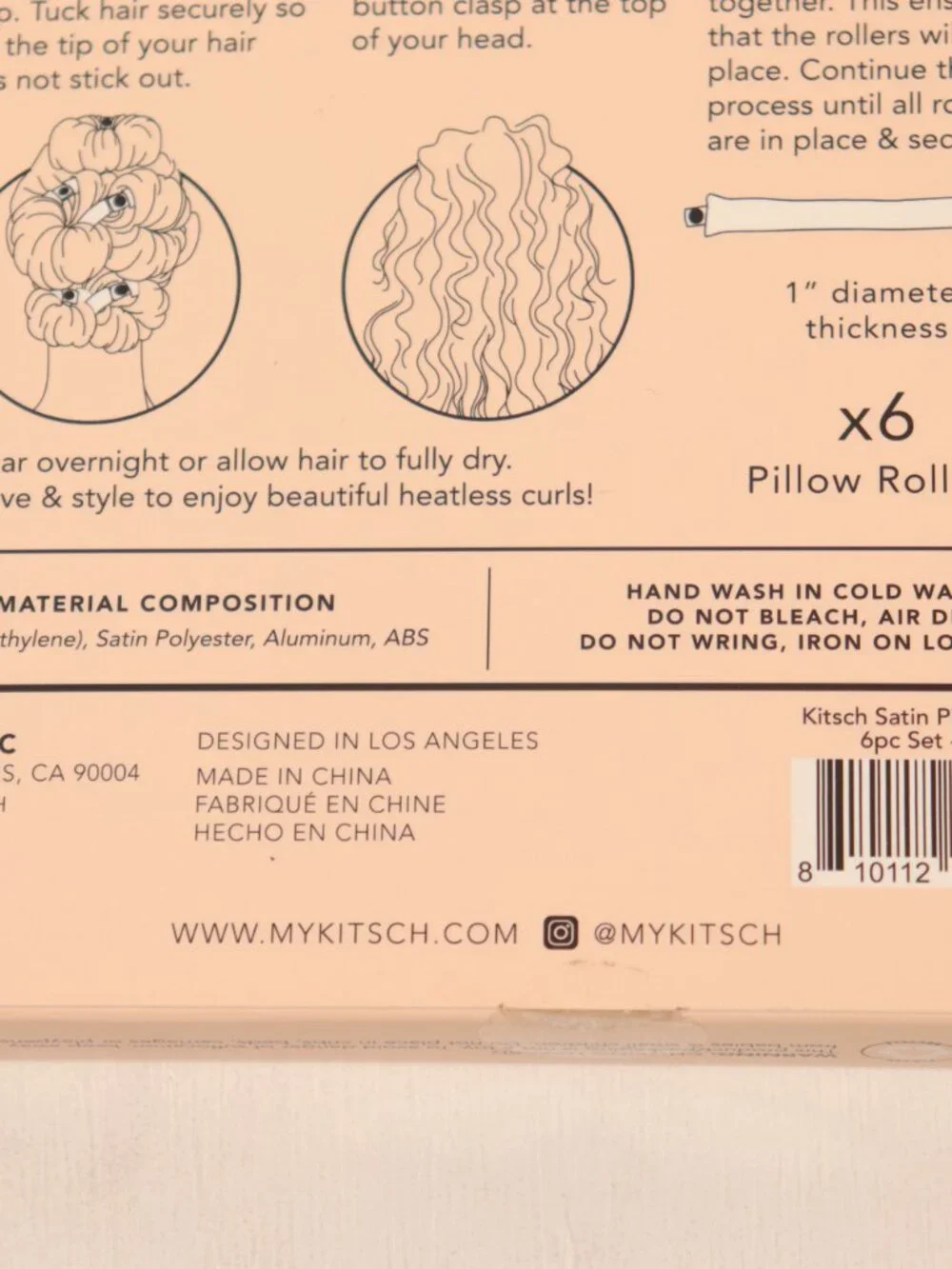 NWT Kitsch Pillow Roller Flexi Rods